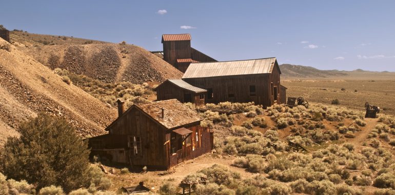 Berlin Ichthyosaur State Park ville fantome minière Nevada
